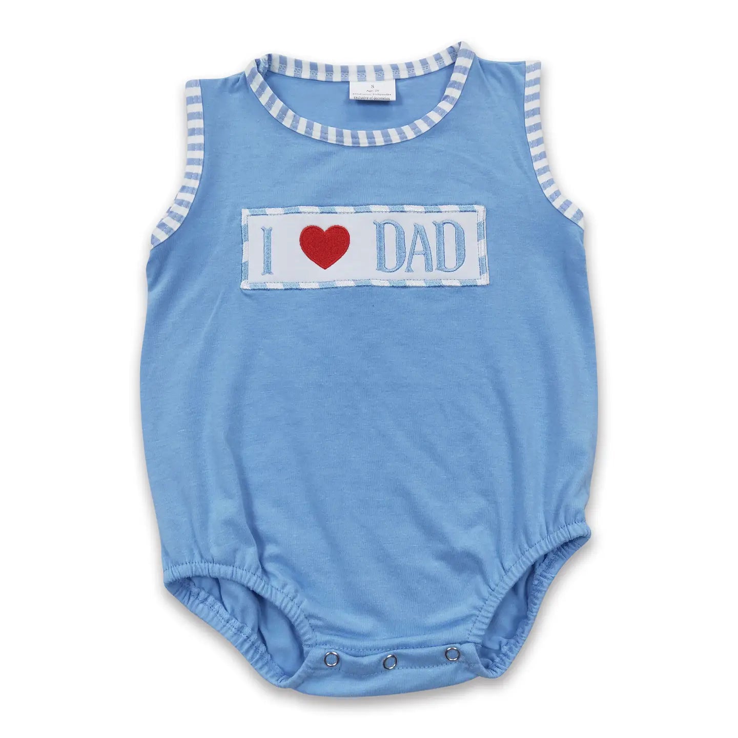 "I ♥ Dad" Blue Knit Bubble