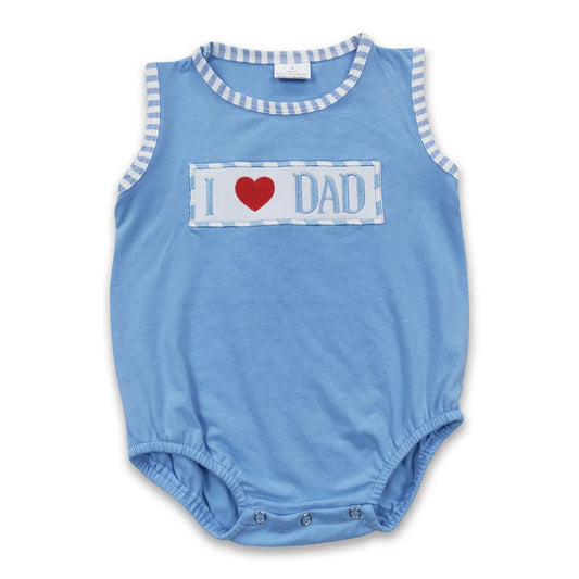 "I ♥ Dad" Blue Knit Bubble
